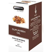 Hemani Gum Myrrh 100% Natural Cold Pressed Halal Essential Oil & Multipurpose Oil - 30ml