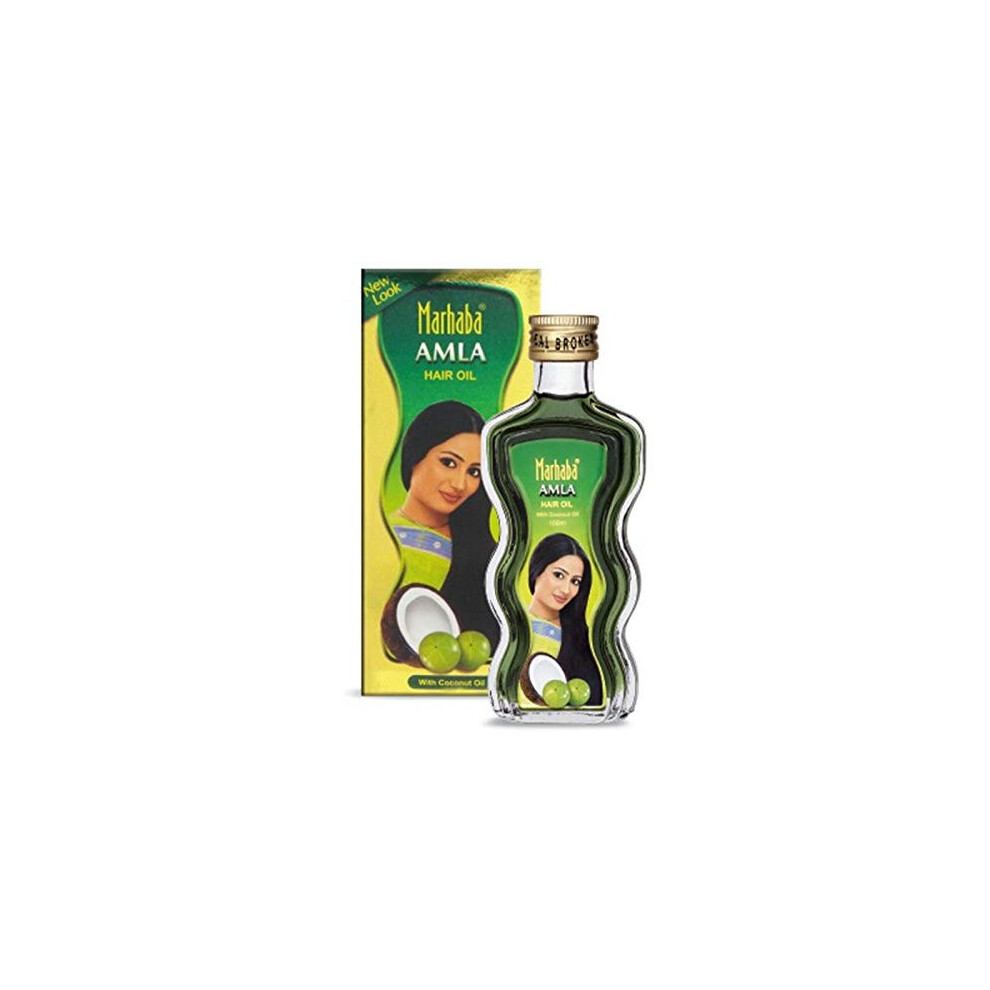 Marhaba Amla Hair Oil with Coconut Oil Nourish Your Hair with the Power of Amla and Coconut Oil, Promoting Strength & Shine, 160 ML