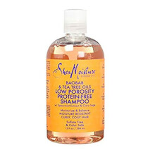 Revitalize Your Hair with Shea Moisture Low Porosity Protein-Free Shampoo - Gentle Cleansing for Hydrated, Healthy Locks.