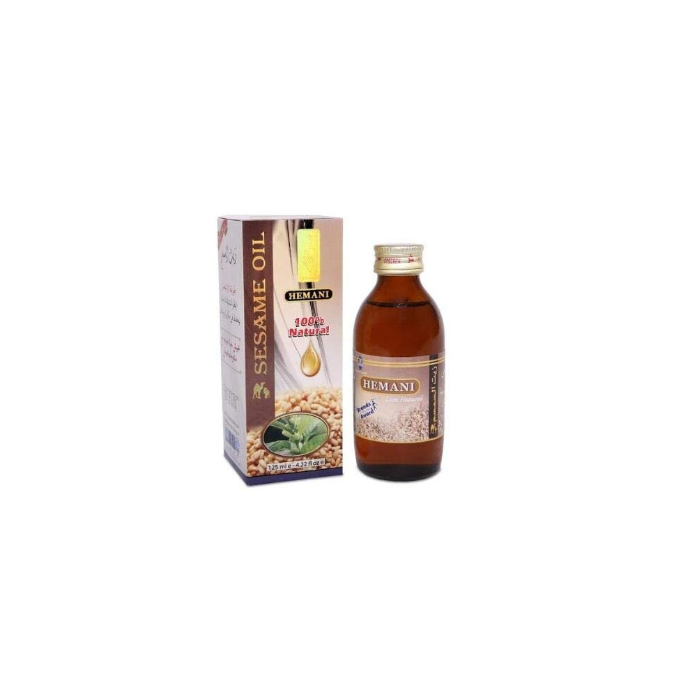 Hemani Herbal Oil Sesame - Naturally Antiviral and an Anti-inflammatory Oil - Essential Oil & Multipurpose Oil 60ml