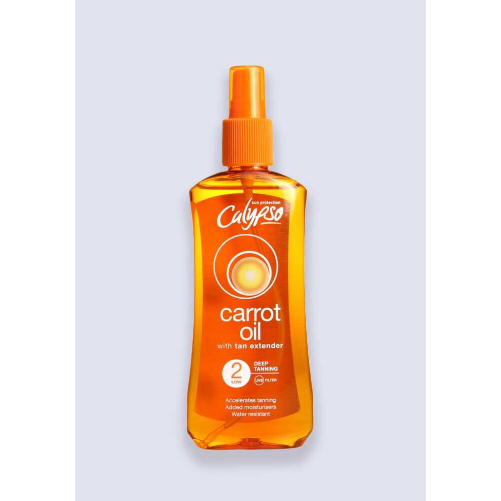 Calypso Low Protection Carrot Oil With Tan Extender SPF 2 200ml