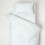 Homescapes (Blue) Cotton Striped Cot Bed Duvet Cover with Pillowcase 330 Thread Count 1