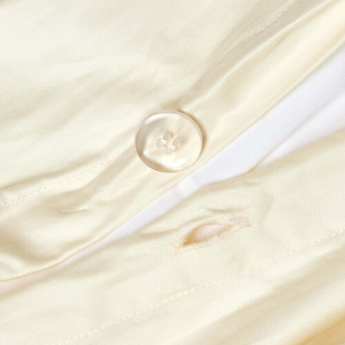 Homescapes (Double, Cream) Duvet Cover with Pillowcase 1000 Thread count 2