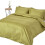 Homescapes (King, Olive Green) Duvet Cover with Pillowcase 1000 Thread count 1