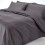 Homescapes (Single, Dark Grey) Duvet Cover with Pillowcase 1000 Thread count 2