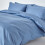 Homescapes (King, Airforce Blue) Duvet Cover with Pillowcase 1000 Thread count 2