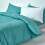 Homescapes (Super-King, Teal) Duvet Cover with Pillowcase 200 Thread count 5