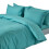 Homescapes (Super-King, Teal) Duvet Cover with Pillowcase 200 Thread count 1