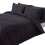 Homescapes (Super-King, Black) Duvet Cover with Pillowcase 200 Thread count 1