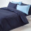 Homescapes (King, Navy Blue) Duvet Cover with Pillowcase 200 Thread count 5