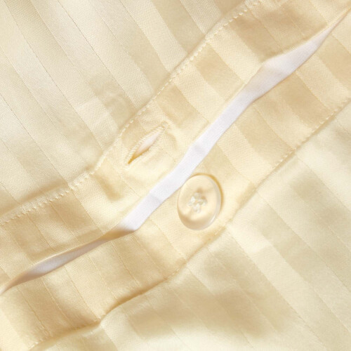 Homescapes (Single, Pastel Yellow) Duvet Cover with Pillowcase 330 Thread count 2