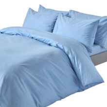 (Super-King, Blue) Duvet Cover with Pillowcase 200 Thread count