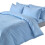 Homescapes (Super-King, Blue) Duvet Cover with Pillowcase 200 Thread count 1