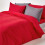Homescapes (Double, Red) Duvet Cover with Pillowcase 200 Thread count 5