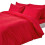 Homescapes (Double, Red) Duvet Cover with Pillowcase 200 Thread count 1