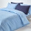Homescapes (Super-King, Blue) Duvet Cover with Pillowcase 200 Thread count 5