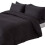 Homescapes (King, Black) Duvet Cover with Pillowcase 330 Thread count 1