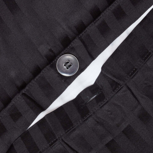 Homescapes (King, Black) Duvet Cover with Pillowcase 330 Thread count 2