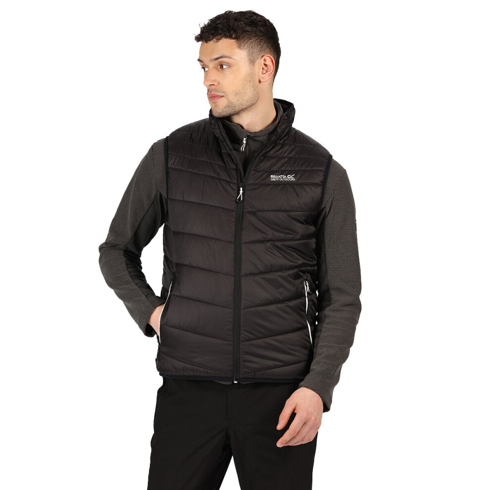 (S, Black) Regatta Mens Freezeway II Quilted Water Resistant Gilet