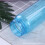 (Blue) Water Bottle Straw Plastic Cup Sport Portable 3