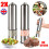 2x Electric Salt and Pepper Grinder Set Shaker Adjustable Coarseness 1