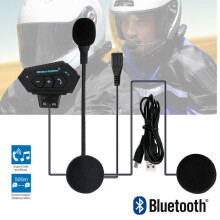 Motorcycle Helmet Bluetooth Headset Earphone With Handsfree Music Call