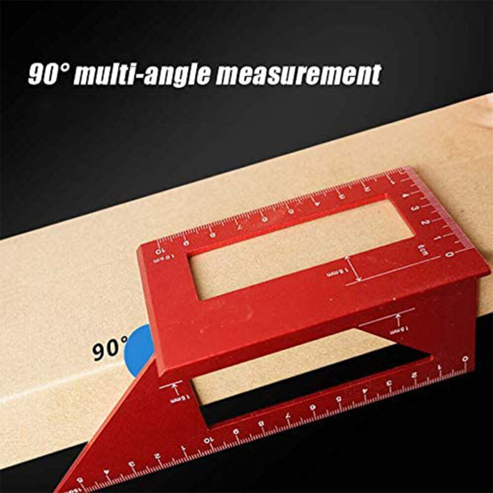 45/90 Degree Multifunctional Angle Ruler Aluminum Alloy Tool Diy Part Bi1431 7381457028018
