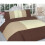 (King, Suede Patch Chocolate) Suede Patch Duvet cover set Pillowcases 1