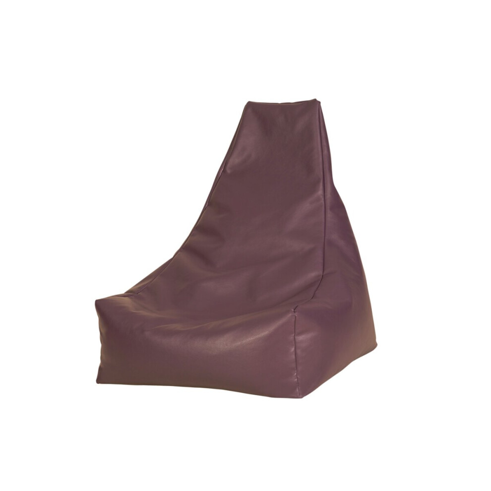 (Manhattan Purple) PU Leather GPod Bean Bag with Beans Filling