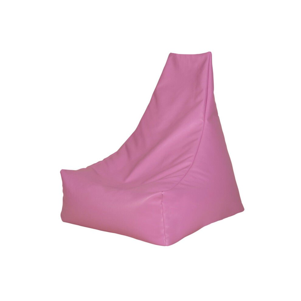 (Manhattan Pink) PU Leather GPod Bean Bag with Beans Filling