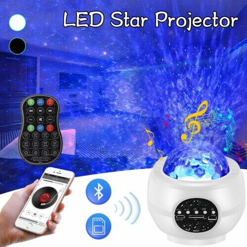 Galaxy Starry Night Lamp LED Star Projector Night Light Ocean Wave Projector 1