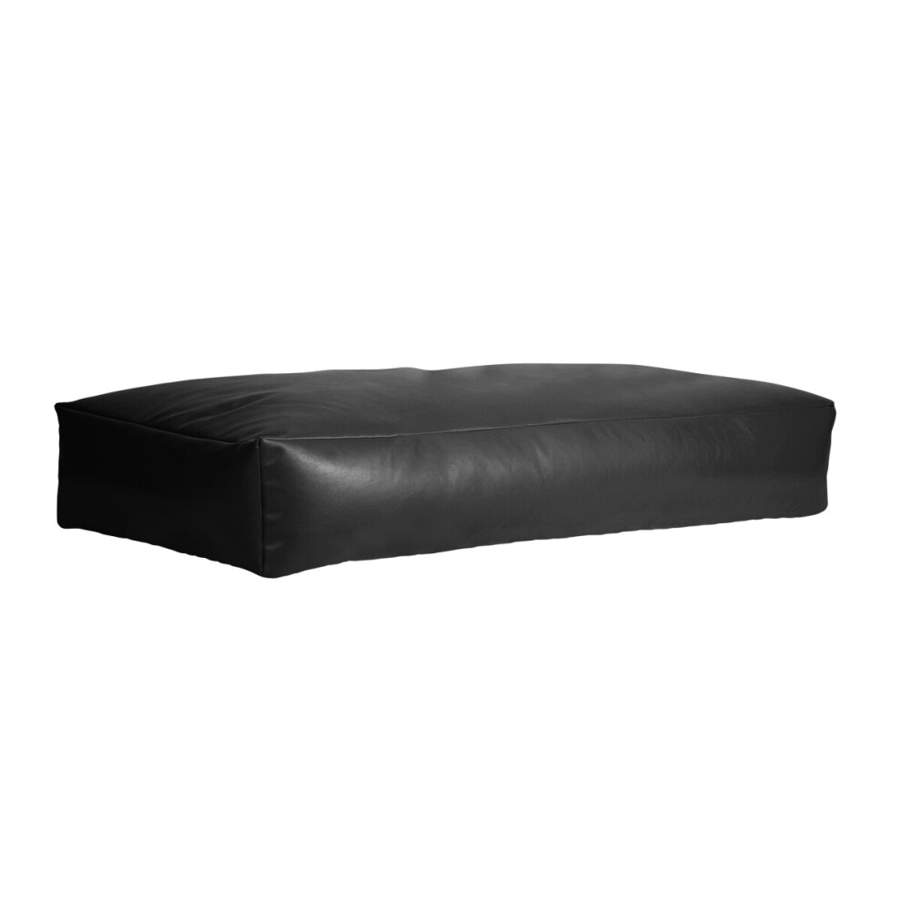 (Black) Bonkers PU Leather Large Chill Bean Bag