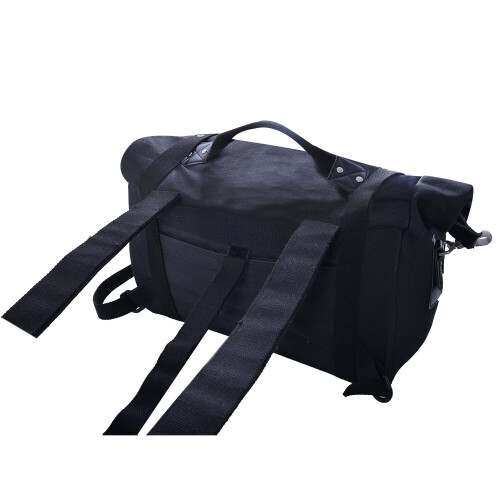 Oxford Heritage Motorcycle Roll Bag Black 30L 2