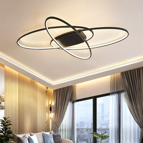 Living And Home (Dimmable) Modern Oval LED Ceiling Light Chandelier Lamp for Living Dining Room 1