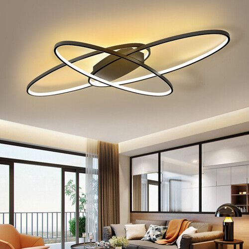 Living And Home (Dimmable) Modern Oval LED Ceiling Light Chandelier Lamp for Living Dining Room