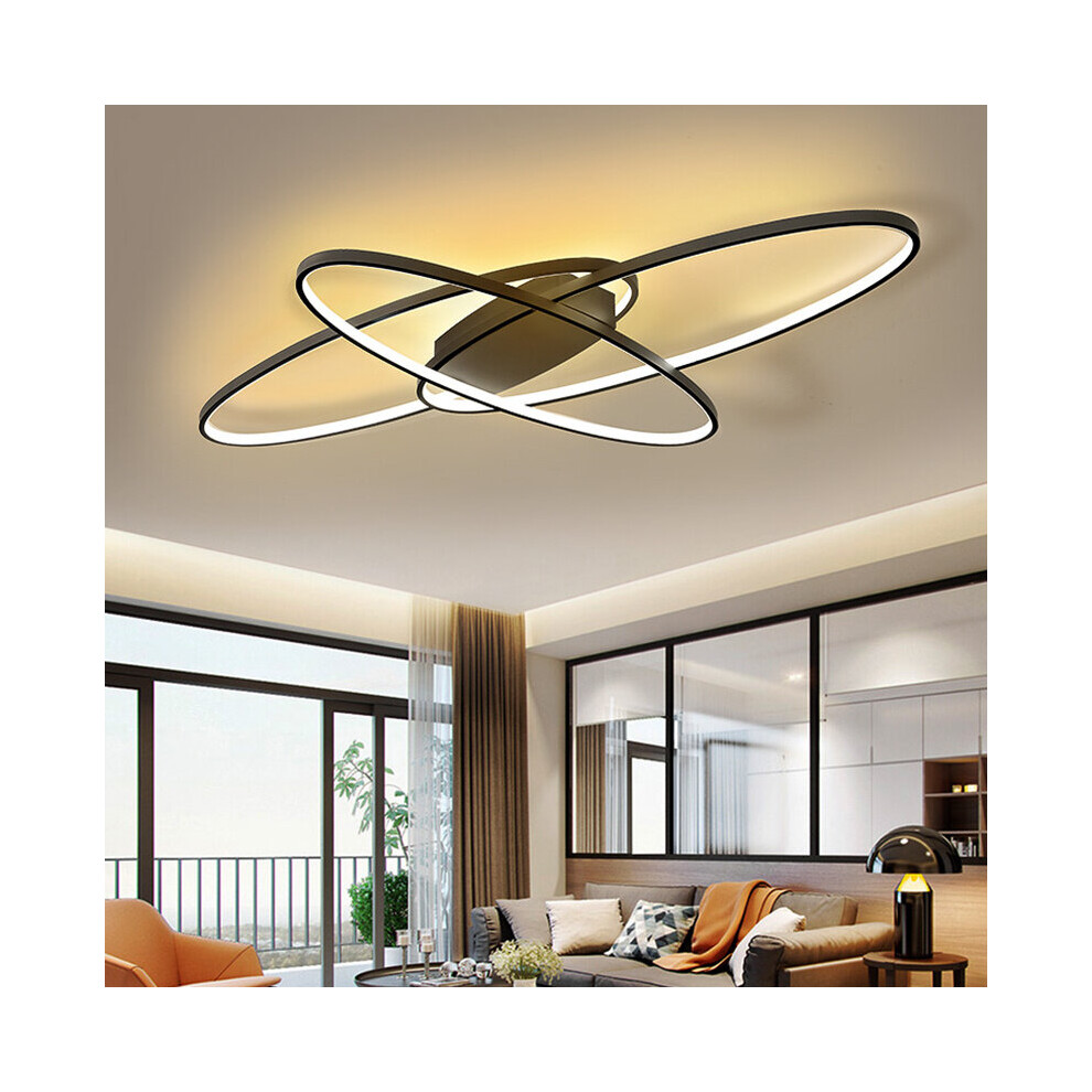 Living And Home (Dimmable) Modern Oval Led Ceiling Chandelier Lamp For Living Dining Room Light