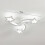 Living And Home (3 Heads-Cool White) Modern LED Ceiling Light White Star Chandelier 3