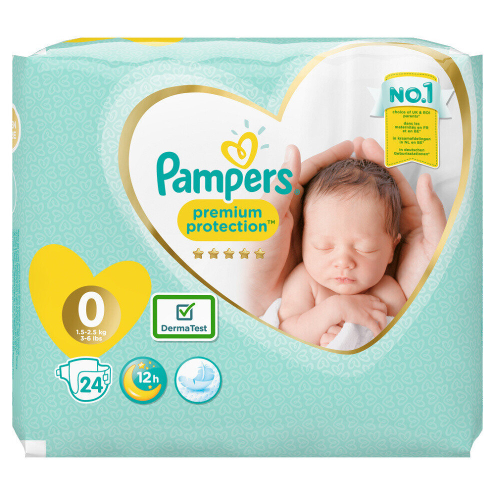 Pampers New Baby Size 0 - 24 Nappies