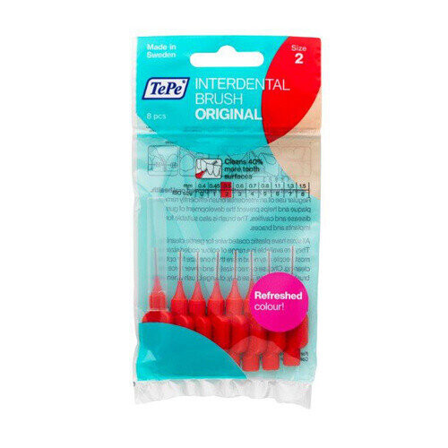 Tepe Tepe Interdental Brushes Red 8 x 0.5mm Brushes