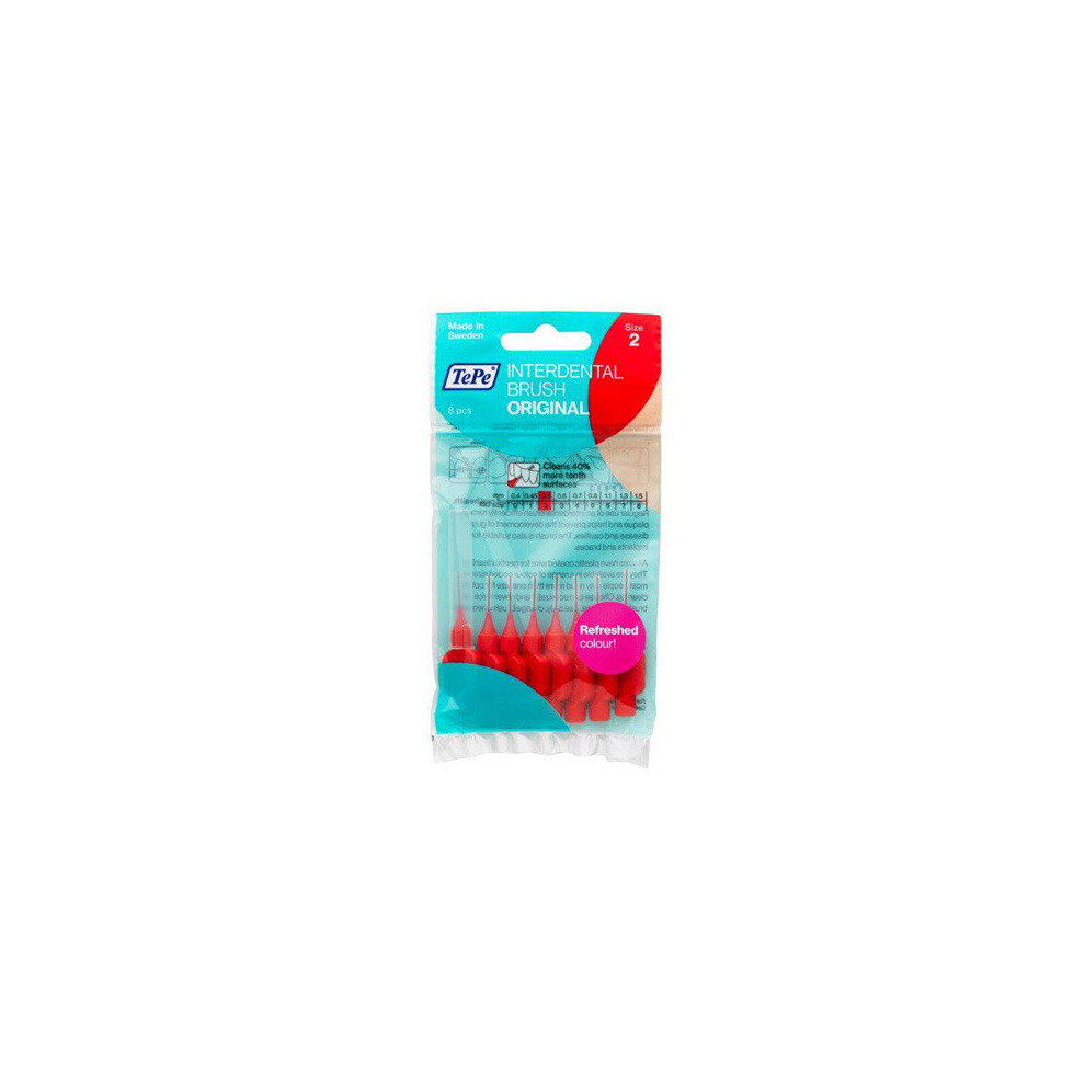 Tepe Interdental Brushes Red 8 x 0.5mm Brushes