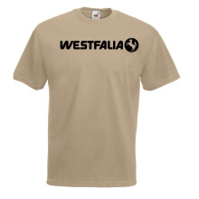 (Khaki, M) Westfalia Campervan Graphic High Quality T-Shirt, Tee, Men's, Unisex