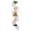 (White) ASAB 5 Tier Corner Floating Hanging Wall Shelves 1