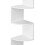 (White) ASAB 5 Tier Corner Floating Hanging Wall Shelves 5