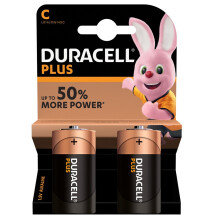 Duracell C Plus Battery ~ Pack of 2