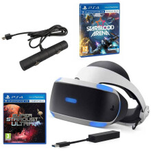 (VR Headset Camera & 2 Games) PSVR PlayStation 4 VR Headset Camera Ps5 - Refurbished