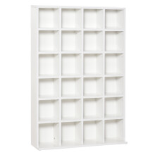 HOMCOM DVD CD Media Storage Cabinet Racks Wooden Shelf Video Bookcase
