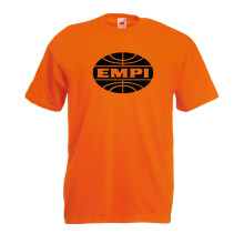 (Orange, 2XL) Empi Campervan Graphic High Quality T-Shirt, Tee, Men's, Unisex