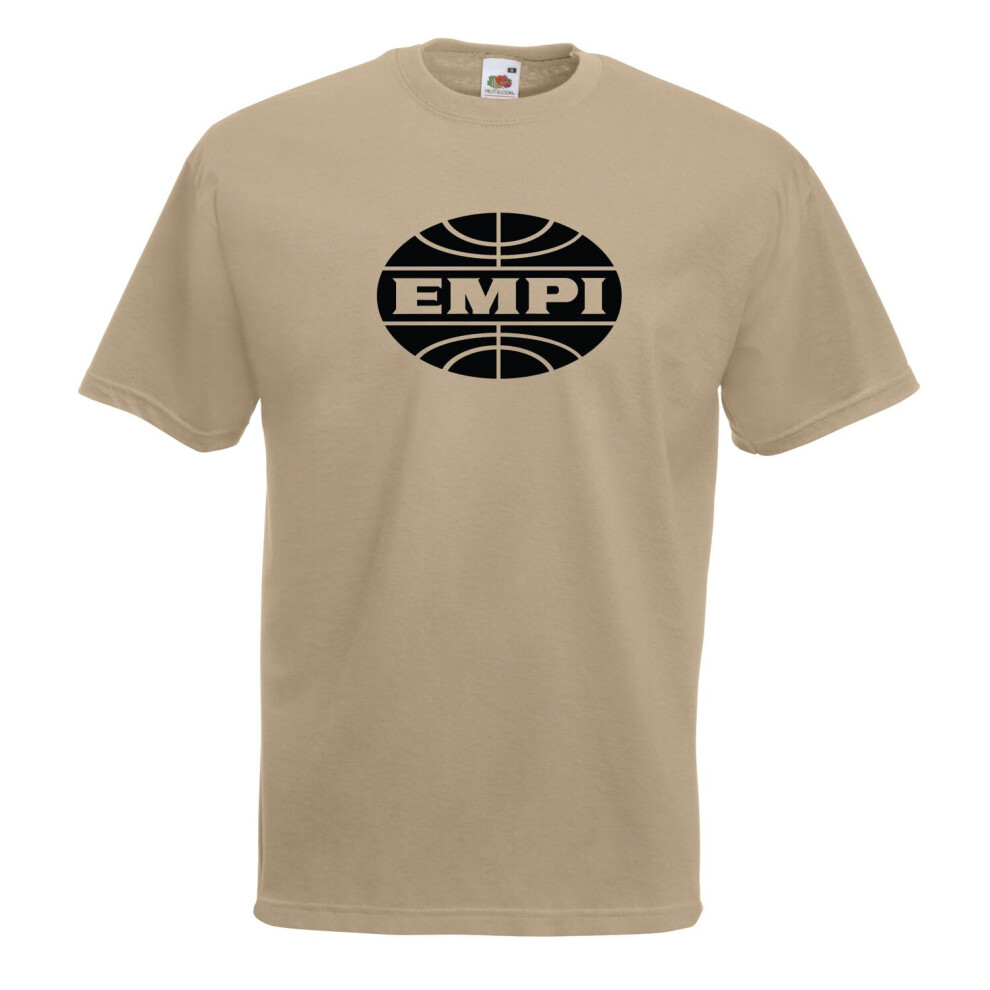 (Khaki, S) Empi Campervan Graphic High Quality T-Shirt, Tee, Men's, Unisex