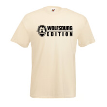 (Natural, L) Wolfsburg Edition Campervan Graphic High Quality T-Shirt, Tee, Men's, Unisex
