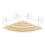 URBN Living (Corner Suction) Bamboo Shower Shelf Bathroom Rack Storage Organiser Caddy 2 Tier Corner Suction 3